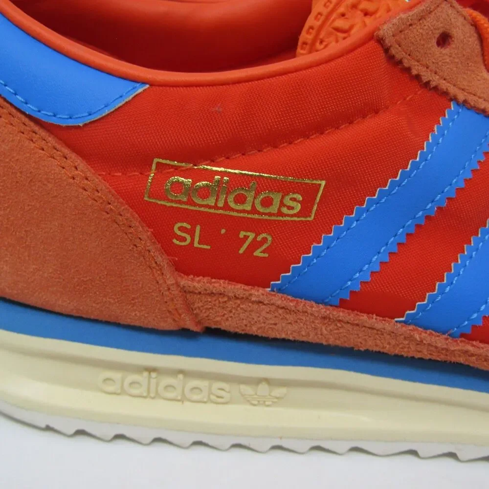 Adidas SL 72 Mens US 11.5 UK 11 EU 46 Orange Blue Retro Running Shoes Sneakers